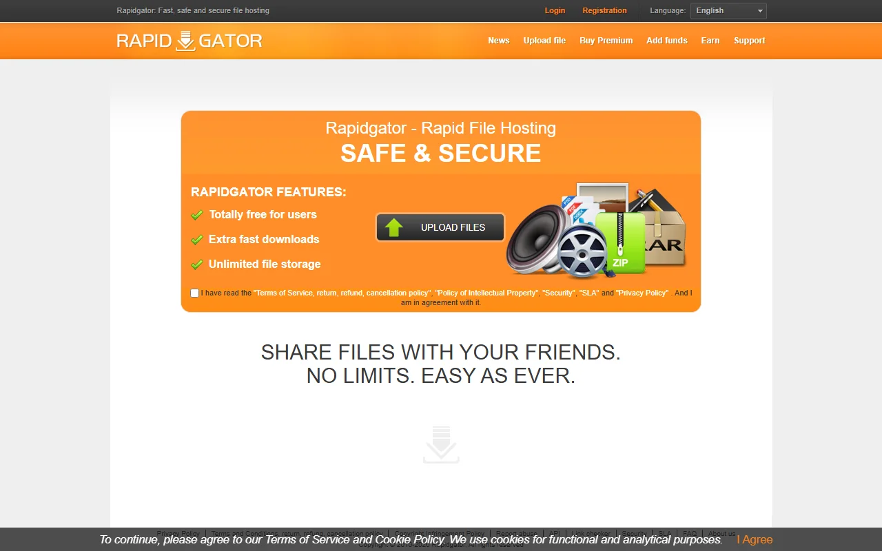 Screenshot: Rapidgatornet Screenshot of Rapidgatornet